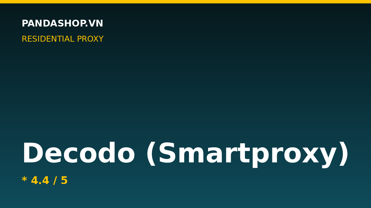 Decodo (Smartproxy)