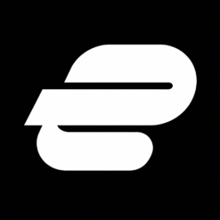 Logo PandaShop màu trắng trên nền đen, thiết kế tối giản, phong cách công nghệ, nhận diện thương hiệu Panda